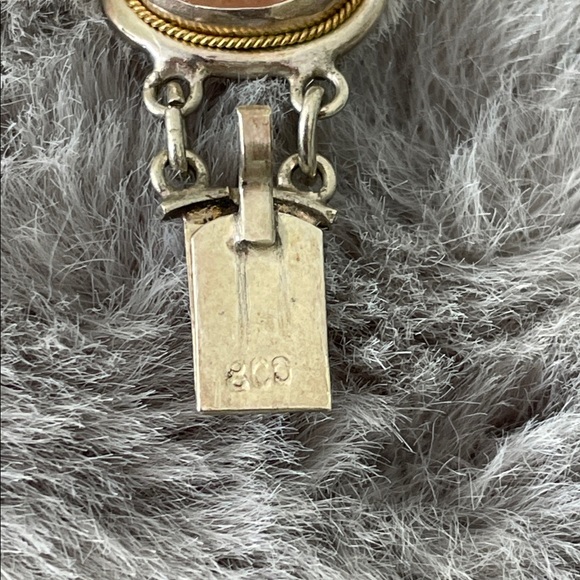 Vintage Elegant Cameo Bracelet in Silver 800 Links - Picture 3 of 14